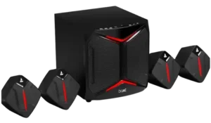 boAt Blitz 2000 Pro with Dynamic RGB LEDs, EQ Modes & Master Remote Control 160 W Bluetooth Home Theatre  (Space Black, 4.1 Channel)